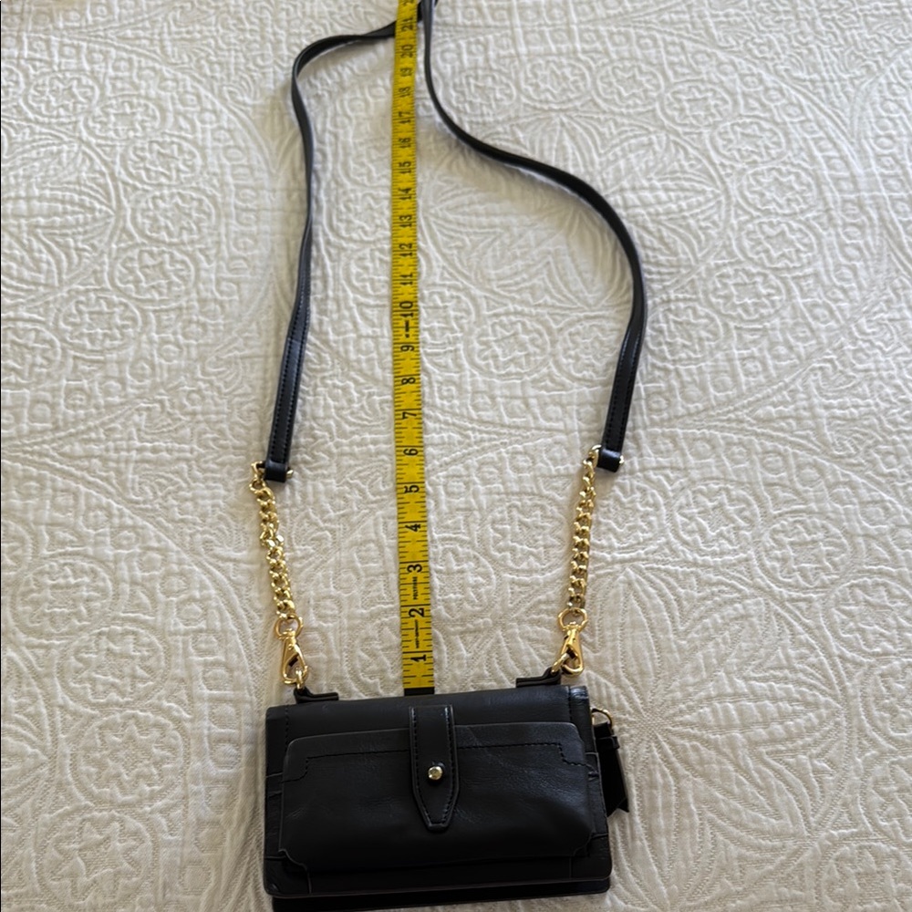 Black Leather Crossbody Bag